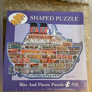 Vintage 2004 Bits and Pieces Shaped Puzzle 750 Pieces New in Box Cruise ShipBits